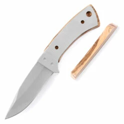 *Boot Skinner - DIY Knife Kit W/Zebrawood Handle Scales (pre-machined) -Knife Kits Sales Shop KK465BL ZEBRAWD K img5 1500