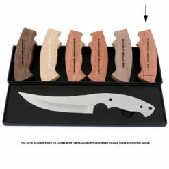 *Arctic Skinner Combo Kit - DIY Knife Kit W/Bubinga Scales (Machined) -Knife Kits Sales Shop KK530BL BUBINGA K img6 1500