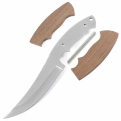 *Arctic Skinner Combo Kit - DIY Knife Kit W/Walnut Scales (Machined) -Knife Kits Sales Shop KK530BL WALNUT K img1 1500