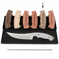 *Arctic Skinner Combo Kit - DIY Knife Kit W/Walnut Scales (Machined) -Knife Kits Sales Shop KK530BL WALNUT K img6 1500