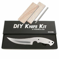 *Arctic Skinner Combo Kit - DIY Knife Kit W/Canarywood Scales -Knife Kits Sales Shop KK530BLP rsk canarywood 1b 1500
