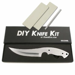 *Arctic Skinner Combo Kit - DIY Knife Kit W/Curly Maple Scales -Knife Kits Sales Shop KK530BLP rsk curlymaple 1b 1500