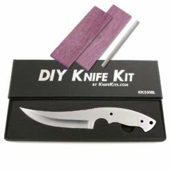 *Arctic Skinner Combo Kit - DIY Knife Kit W/Purpleheart Scales -Knife Kits Sales Shop KK530BLP rsk purpleheart 1b 1500