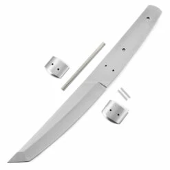 **Sensei - DIY Tanto Knife Kit - (Blade, Bolsters & Pinstock Only)