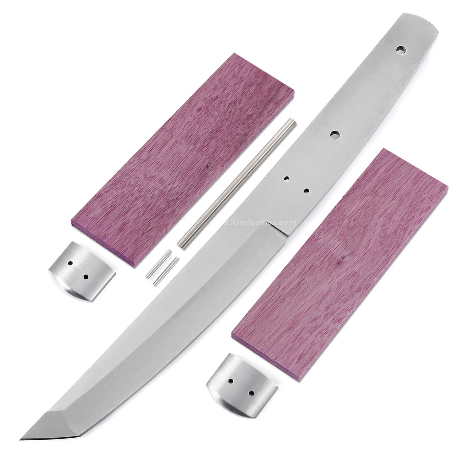 *Sensei - DIY Blade Kit W/Purpleheart Scales 3 *Sensei - DIY Blade Kit W/Purpleheart Scales