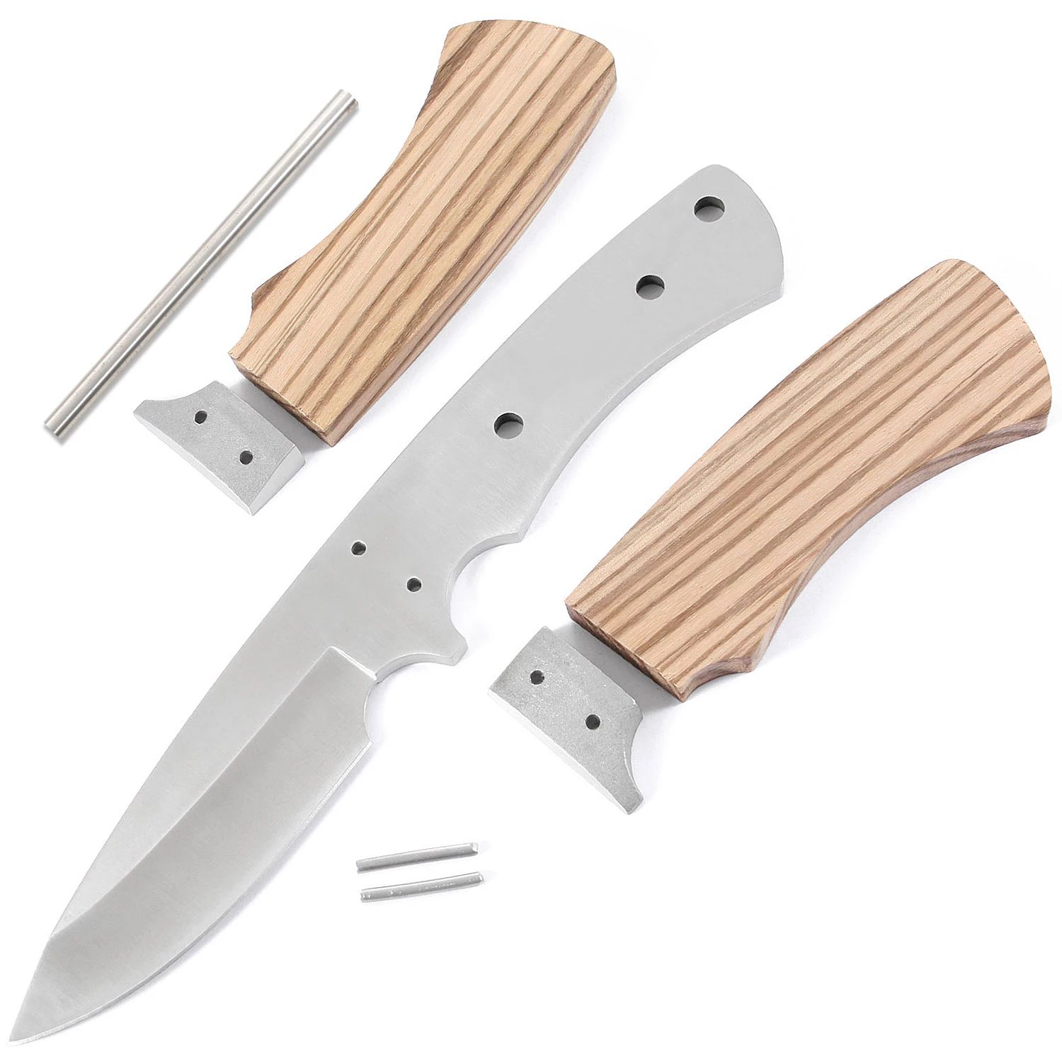 *Maverick Hunter - DIY Knife Kit W/Zebrawood Handle Scales (pre-machined) 3 *Maverick Hunter - DIY Knife Kit W/Zebrawood Handle Scales (pre-machined)