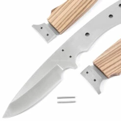 *Maverick Hunter - DIY Knife Kit W/Zebrawood Handle Scales (pre-machined) 13 *Maverick Hunter - DIY Knife Kit W/Zebrawood Handle Scales (pre-machined) -Knife Kits Sales Shop KK543BL ZEBRAWD K img2 1500