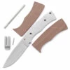 *Full Tang Hunter - DIY Knife Kit W/Walnut Handle Scales (pre-machined)