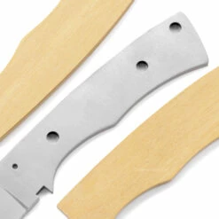 *Full Tang Hunter - DIY Knife Kit W/Yellowheart Handle Scales (pre-machined) -Knife Kits Sales Shop KK545BL YLWHRT K img3 1500