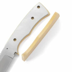 *Full Tang Hunter - DIY Knife Kit W/Yellowheart Handle Scales (pre-machined) -Knife Kits Sales Shop KK545BL YLWHRT K img5 1500