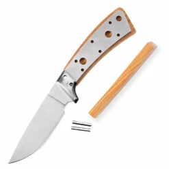 Gentlemans Companion - DIY Blade Kit W/Canarywood Scales (pre-machined) -Knife Kits Sales Shop KK706BL CANARYWD K img7 1500