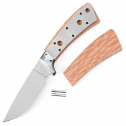 Gentlemans Companion - DIY Blade Kit W/Lacewood Scales (pre-machined) -Knife Kits Sales Shop KK706BL LACEWD K img5 1500