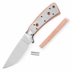 Gentlemans Companion - DIY Blade Kit W/Lacewood Scales (pre-machined) -Knife Kits Sales Shop KK706BL LACEWD K img7 1500
