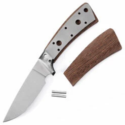 Gentlemans Companion - DIY Blade Kit W/Wenge Scales (pre-machined) -Knife Kits Sales Shop KK706BL WENGE K img5 1500