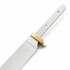 *Clip Point Bowie - Hidden Tang - DIY Blade Kit W/Black Limba Handle Block - (Brass Guard) -Knife Kits Sales Shop KKBL006 B 1 img4 1500 2