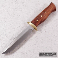 *HT Boot Bowie - Hidden Tang - DIY Blade Kit - (Blade, Brass Guard & Pinstock Only) -Knife Kits Sales Shop KKBL007 sample 1 1500