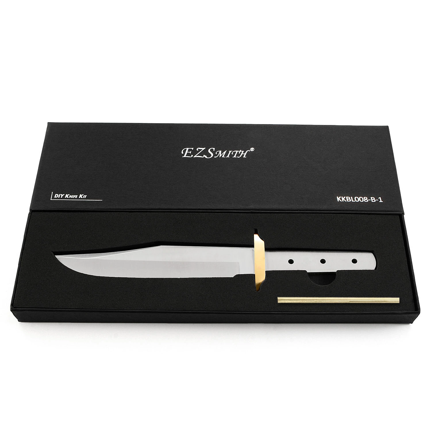 *HT Saddle Bowie - Hidden Tang - DIY Blade Kit - (Blade, Brass Guard & Pinstock Only) 8 *HT Saddle Bowie - Hidden Tang - DIY Blade Kit - (Blade, Brass Guard & Pinstock Only) - Image 6