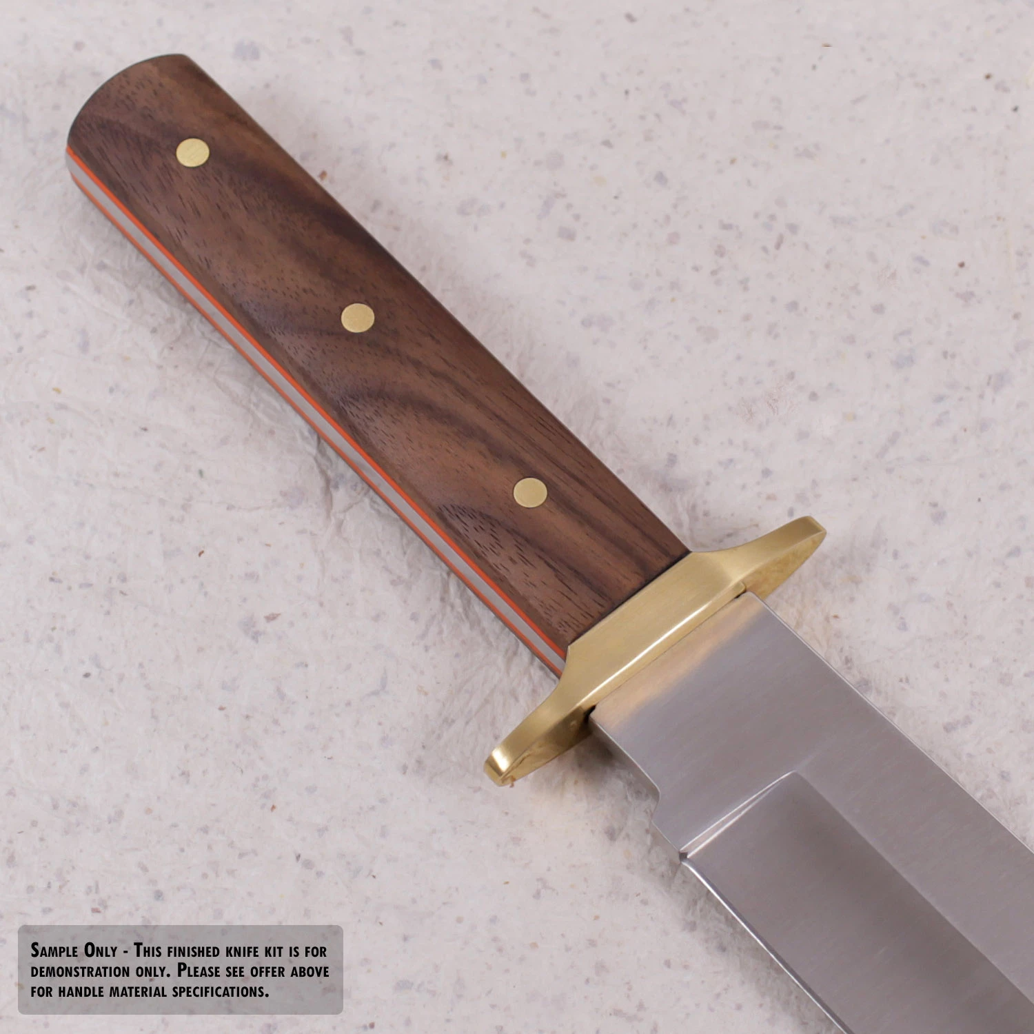 *HT Saddle Bowie - Hidden Tang - DIY Blade Kit - (Blade, Brass Guard & Pinstock Only) 10 *HT Saddle Bowie - Hidden Tang - DIY Blade Kit - (Blade, Brass Guard & Pinstock Only) - Image 8