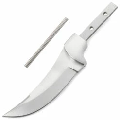 *Persian Skinner Knife Kit - Hidden Tang - DIY Knife Kit - (Blade, Guard & Pinstock Only)