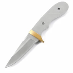 *Utility Hunter Knife Kit - Full Tang - Blade Blank - (w/Brass Guard)