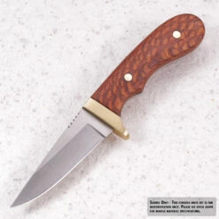 Utility Hunter Combo Knife Kit - DIY Blade Blank W/Brass Guard & Lacewood Scales -Knife Kits Sales Shop KKBL016 1 1500