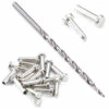 Cutlery Rivets With Step Drill Combo Kit - (.187HD X .115 SD X .520 OAL) - (Nickel Silver) 2 Cutlery Rivets With Step Drill Combo Kit - (.187HD X .115 SD X .520 OAL) - (Nickel Silver) -Knife Kits Sales Shop KKDCB2 NSCR3163810 C 1 1500