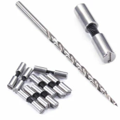 Acorn Nut Fasteners With Step Drill Combo Kit - (.186HD X 4-40US X .9L) - Stainless Steel