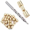 Corby Bolt Fasteners With Step Drill Combo Kit - (.312HD X .213SD X 1.25L) - Brass