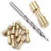 Corby Bolt Fasteners With Step Drill Combo Kit - (.312HD X .213SD X 1L) - Brass -Knife Kits Sales Shop KKDCB4 CRB516 1 1500