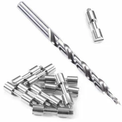 Hidden Bolt Fasteners With Step Drill Combo Kit - (.312HD X .162SD X 1.2L) - Stainless Steel