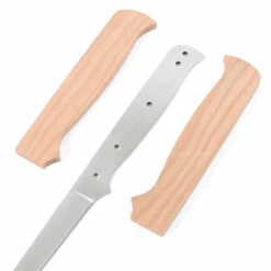 *Fisherman's Filet Combo Knife Kit - DIY Blade Blank W/Cherry Scales & Pinstock -Knife Kits Sales Shop KKFLT12 CHERRY K img3 1500