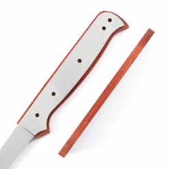 *Fisherman's Filet Combo Knife Kit - DIY Blade Blank W/Padauk Scales & Pinstock -Knife Kits Sales Shop KKFLT12 PADAUK K img5 1500
