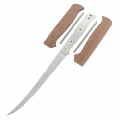 *Fisherman's Filet Combo Knife Kit - DIY Blade Blank W/Walnut Scales & Pinstock 10 *Fisherman's Filet Combo Knife Kit - DIY Blade Blank W/Walnut Scales & Pinstock -Knife Kits Sales Shop KKFLT12 WALNUT K img1 1500