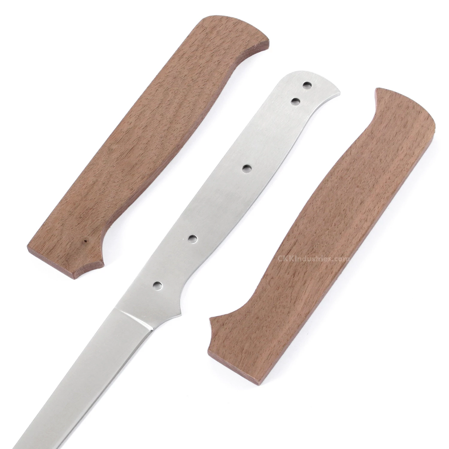 *Fisherman's Filet Combo Knife Kit - DIY Blade Blank W/Walnut Scales & Pinstock 6 *Fisherman's Filet Combo Knife Kit - DIY Blade Blank W/Walnut Scales & Pinstock - Image 4