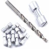 Corby Bolt Fasteners With Step Drill Combo Kit - (.312HD X .218SD X .960L) - Aluminum 1 Corby Bolt Fasteners With Step Drill Combo Kit - (.312HD X .218SD X .960L) - Aluminum -Knife Kits Sales Shop KKSD2 HB218A210 1 1500