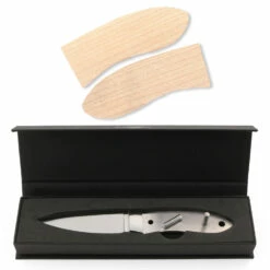 *Boot Shark Combo Kit - DIY Fixed Blade Knife Kit W/Curly Maple Scales -Knife Kits Sales Shop KKSHARKBL CRLYMAPL K img8 1500