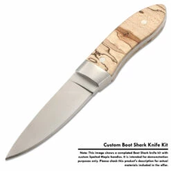 **Boot Shark - DIY Knife Kit W/Mahogany Scales -Knife Kits Sales Shop KKSHARKBL sample1 1500 4