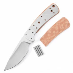 *Modern Skinner - DIY Blade Kit W/Lacewood Handle Scales (pre-machined) -Knife Kits Sales Shop KKSK1 LACEWD K img5 1500