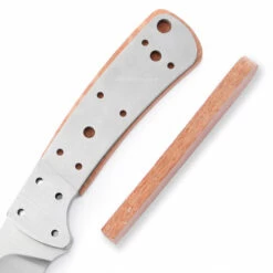 *Modern Skinner - DIY Blade Kit W/Lacewood Handle Scales (pre-machined) -Knife Kits Sales Shop KKSK1 LACEWD K img8 1500