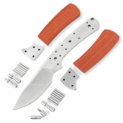 *Modern Skinner - DIY Blade Kit W/Padauk Handle Scales (pre-machined) -Knife Kits Sales Shop KKSK1 PADAUK K img1 1500
