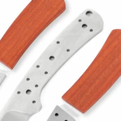 *Modern Skinner - DIY Blade Kit W/Padauk Handle Scales (pre-machined) -Knife Kits Sales Shop KKSK1 PADAUK K img4 1500