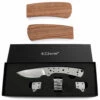 *Modern Skinner - DIY Blade Kit W/Walnut Handle Scales (pre-machined) -Knife Kits Sales Shop KKSK1 WALNUT K img1a 1500