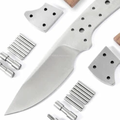 *Modern Skinner - DIY Blade Kit W/Walnut Handle Scales (pre-machined) 14 *Modern Skinner - DIY Blade Kit W/Walnut Handle Scales (pre-machined) -Knife Kits Sales Shop KKSK1 WALNUT K img2 1500