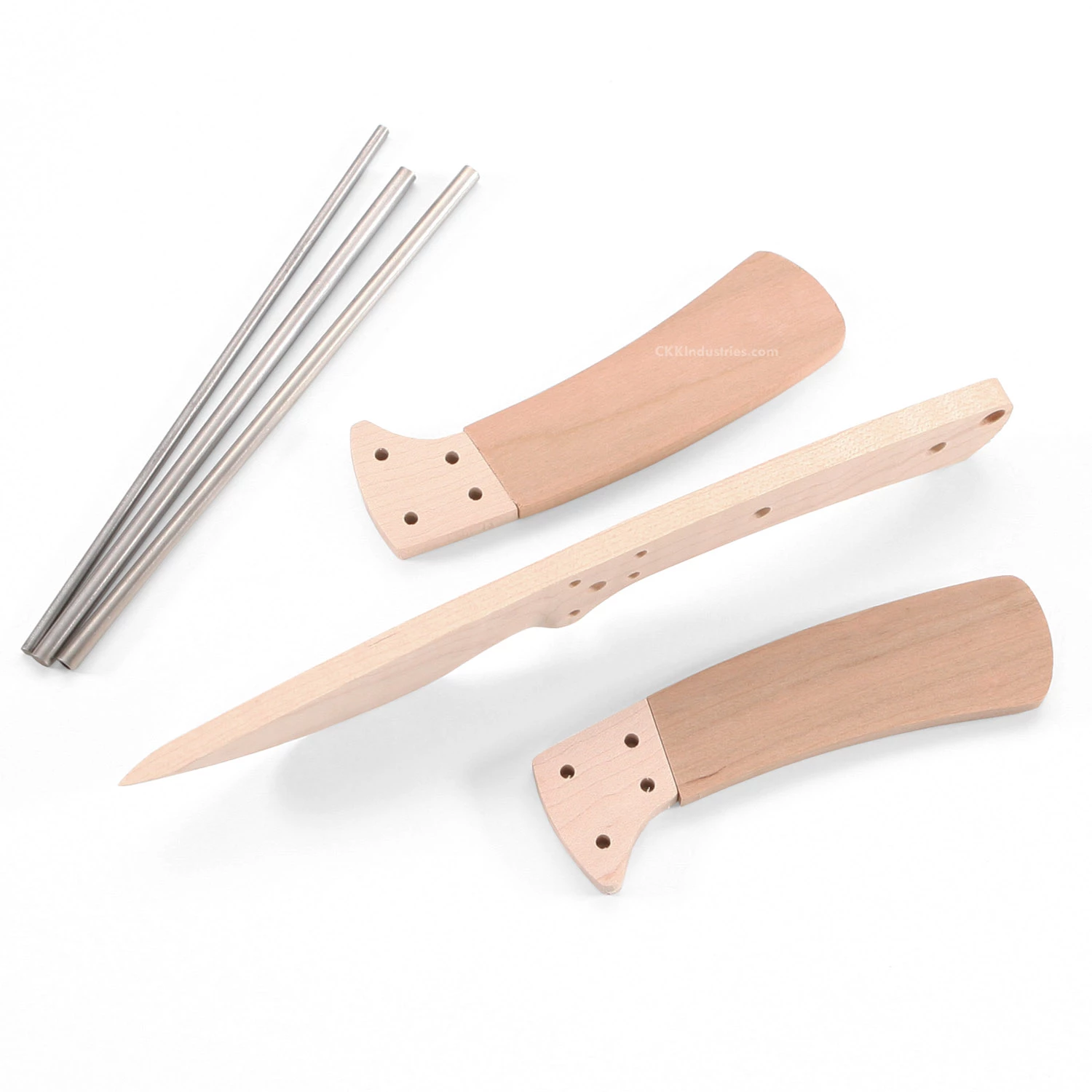 *Wood Modern Skinner - Fixed Blade - All-Wood Parts Kit 4 *Wood Modern Skinner - Fixed Blade - All-Wood Parts Kit - Image 2