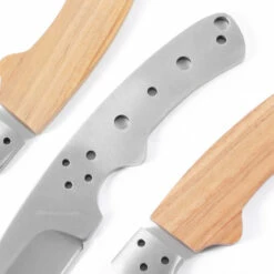 *Western Skinner Combo Knife Kit - DIY Knife Kit W/Canarywood Scales & Pinstock -Knife Kits Sales Shop KKWSK 2010 CNYWD K img3 1500