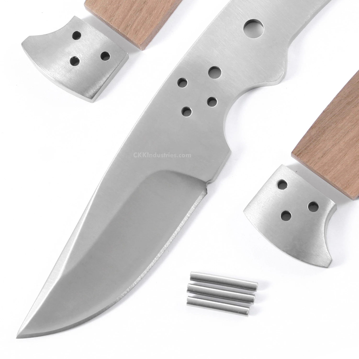 *Western Skinner Combo Knife Kit - DIY Knife Kit W/Walnut Scales & Pinstock 4 *Western Skinner Combo Knife Kit - DIY Knife Kit W/Walnut Scales & Pinstock - Image 2