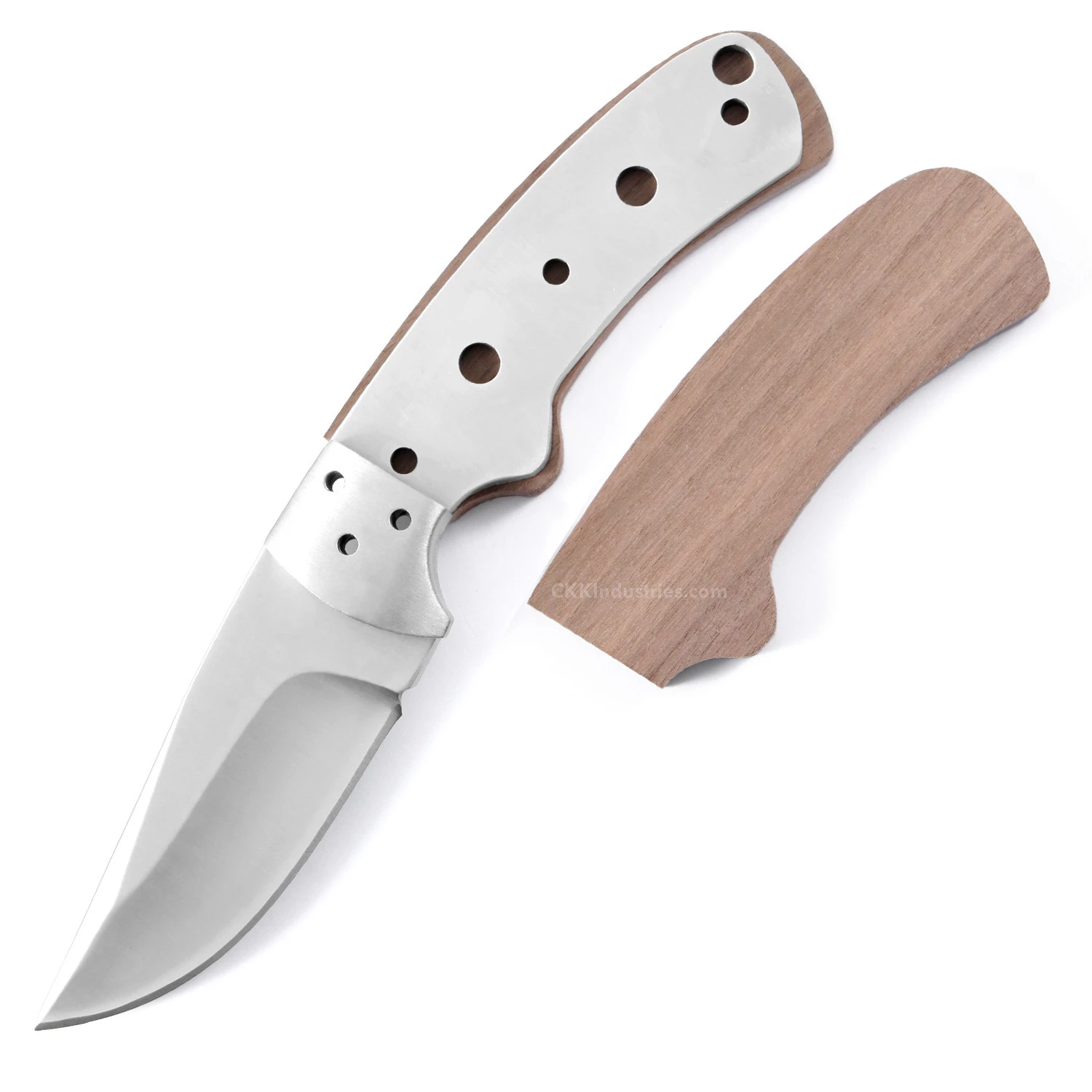 *Western Skinner Combo Knife Kit - DIY Knife Kit W/Walnut Scales & Pinstock 6 *Western Skinner Combo Knife Kit - DIY Knife Kit W/Walnut Scales & Pinstock - Image 4