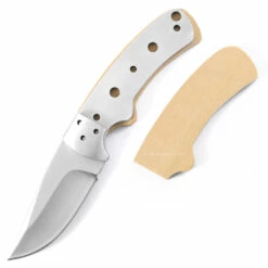 *Western Skinner Combo Knife Kit - DIY Knife Kit W/Yellowheart Scales & Pinstock -Knife Kits Sales Shop KKWSK 2010 YLWHRT K img4 1500