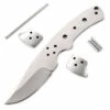 *Western Skinner Combo Knife Kit - DIY Blade Blank W/Bolsters & Pinstock