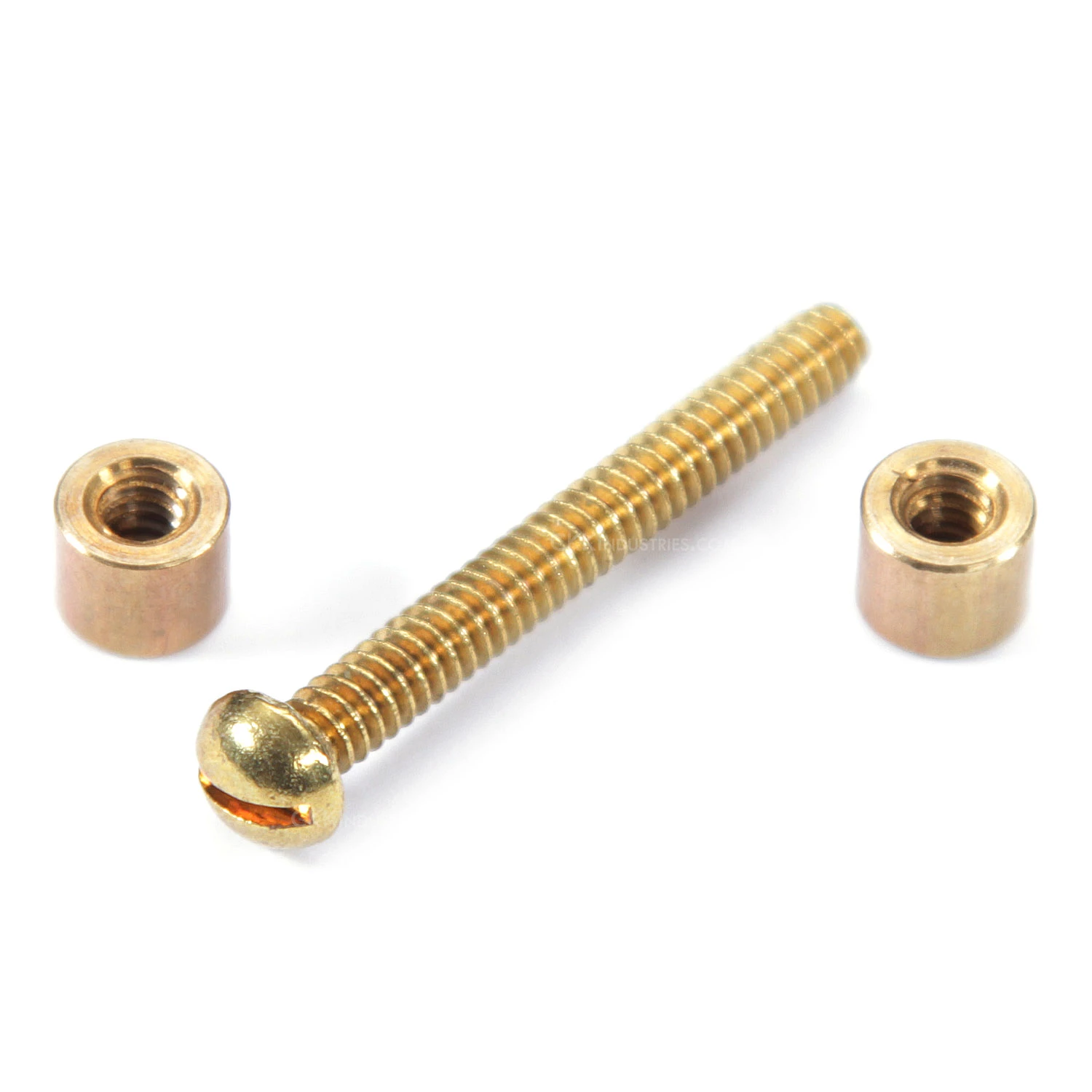 Loveless-Style Fasteners - For Handles - (.250HD X 6-32US X 1.15L) - Brass/Brass - (10 Pk) 6 Loveless-Style Fasteners - For Handles - (.250HD X 6-32US X 1.15L) - Brass/Brass - (10 Pk) - Image 4